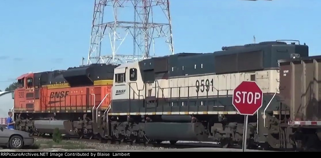 CN C745 heads back onto the BNSF